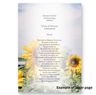 Picture of Sunflower Fields - Funeral Order of Service