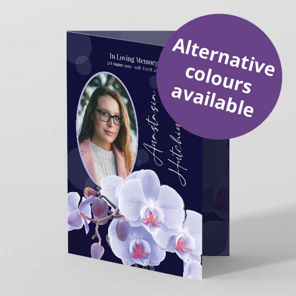 Show details for Blue Orchids - Order of Service