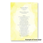 Picture of Pastel Colours (Yellow) - Funeral Order of Service