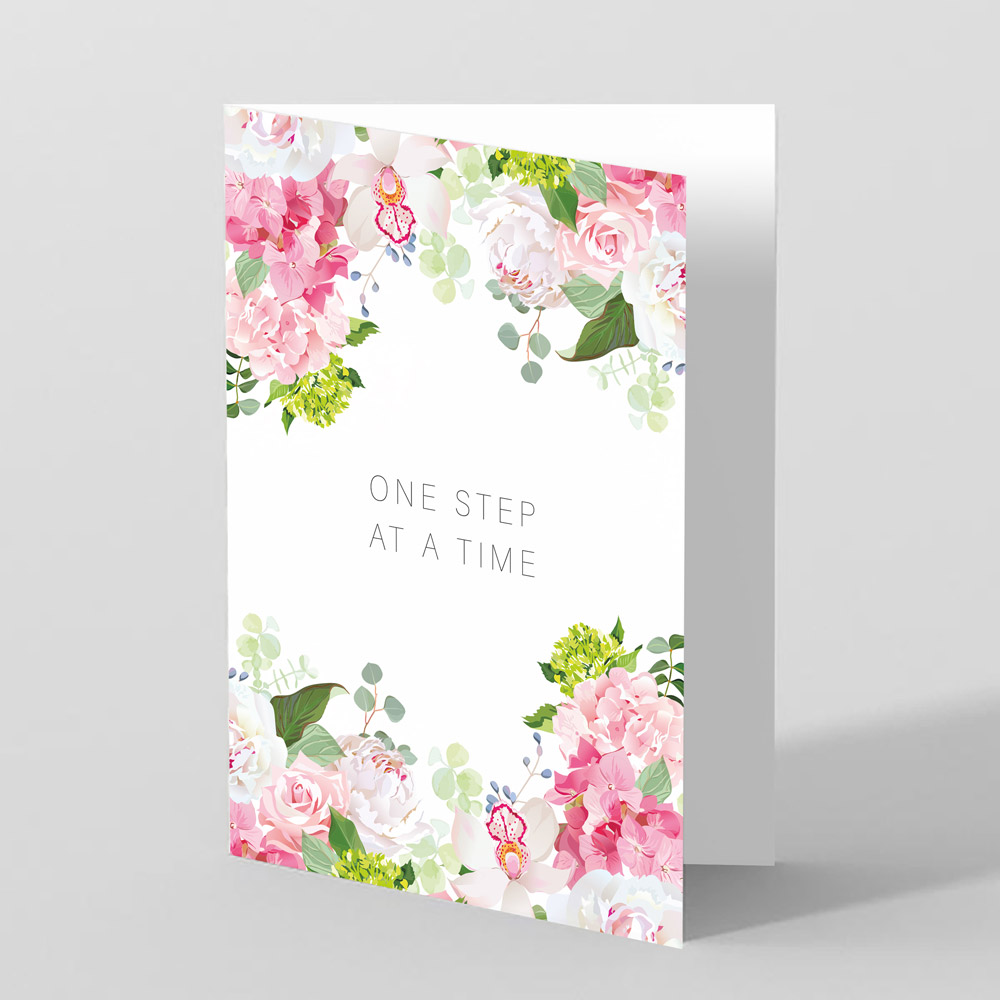 Picture of One Step At A Time - Sympathy Card 