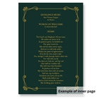 Picture of Elegant Border (Dark Green) - Funeral Order of Service