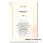 Picture of Blushing Rose (Peach) - Funeral Order of Service