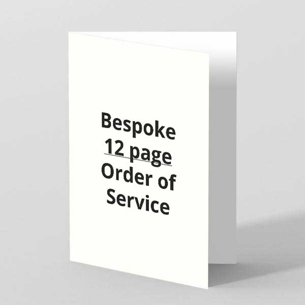 Picture of Bespoke Order of Service (12 pages)