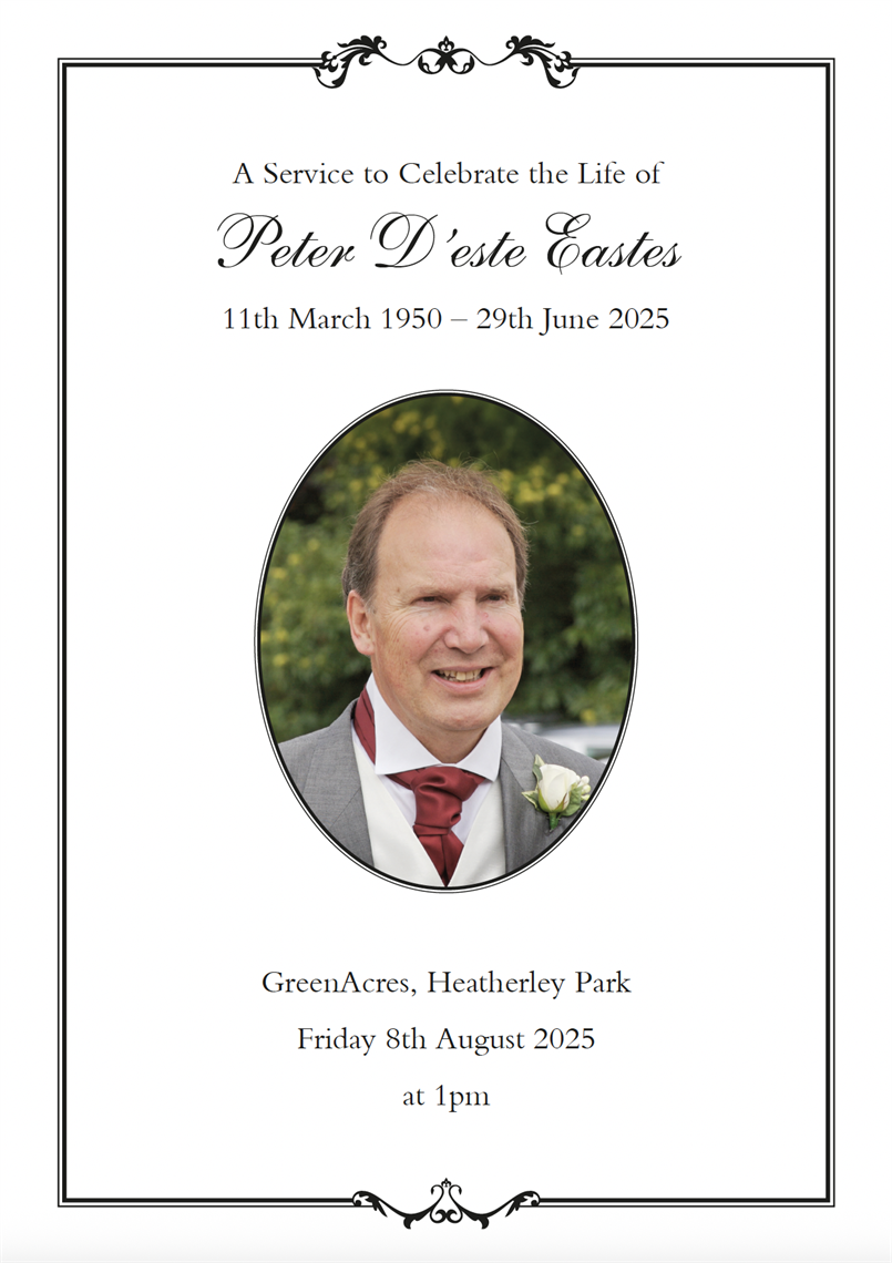 Show details for Peter D'este Eastes 8pp x 70 copies