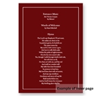 Picture of Solid Burgundy - Funeral Order of Service