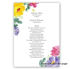 Picture of Summertime Florals - Funeral Order of Service