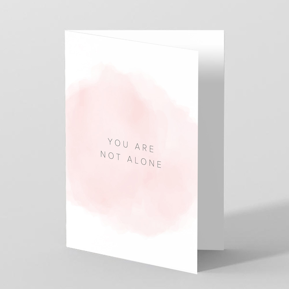 Picture of Not Alone - Sympathy Card