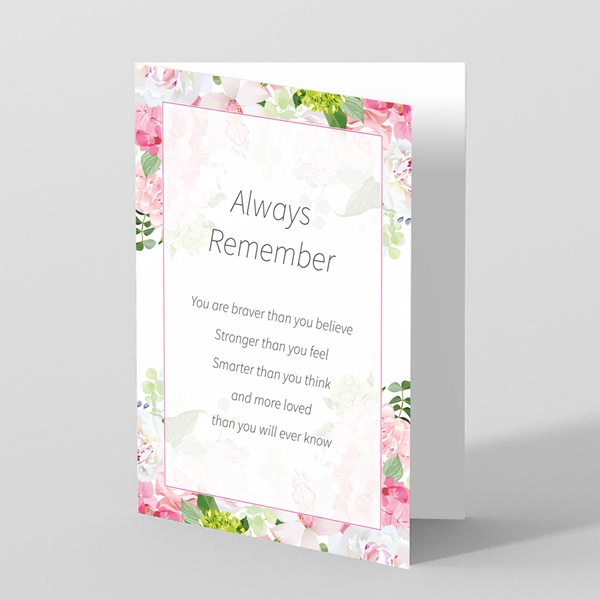 Picture of Always Remember (Blossom) - Sympathy Card 