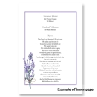 Picture of Lavender Field - Funeral Order of Service