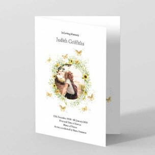Modern funeral order of service templates