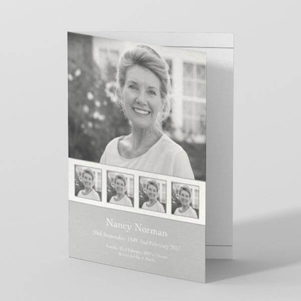 Picture of Photo Collection Design - Order of Service (black and white)