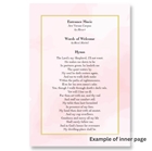 Picture of Blushing Rose (Pink) - Funeral Order of Service