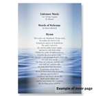 Picture of Calming Waters - Funeral Order of Service