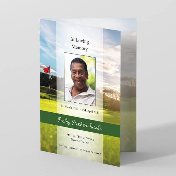 Hobbies & Interests funeral order of service templates