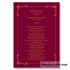 Picture of Elegant Border (Deep Pink) - Funeral Order of Service