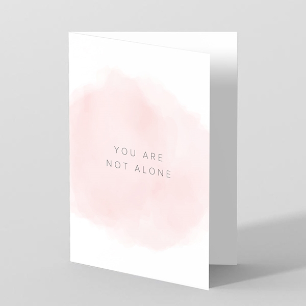 Picture of Not Alone - Sympathy Card