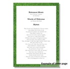 Picture of Football Pitch - Funeral Order of Service (colour)