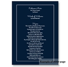 Picture of Simple Rose (Navy) - Funeral Order of Service